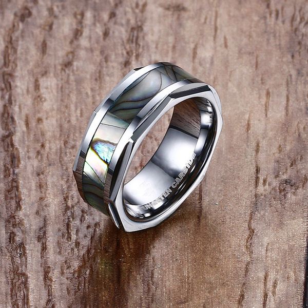 mprainbow mens rings tungsten carbide abalone shell inlay engagement wedding band ring for men fashion jewelry anel masculino, Golden;silver
mprainbow mens rings tungsten carbide abalone shell inlay engagement wedding band ring for men fashion jewelry anel masculino, Golden;silver