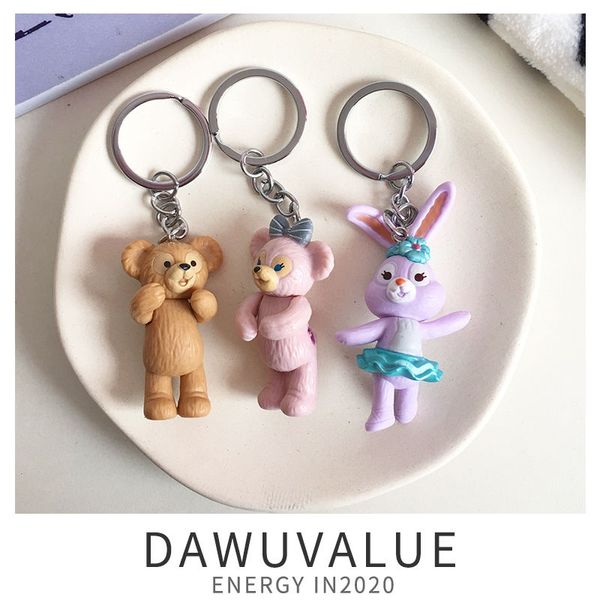 luxury designer keychain duffy bear keychain female girl heart pendant jewelry cute net red keychain ins small doll stella bag, Silver
luxury designer keychain duffy bear keychain female girl heart pendant jewelry cute net red keychain ins small doll stella bag, Silver