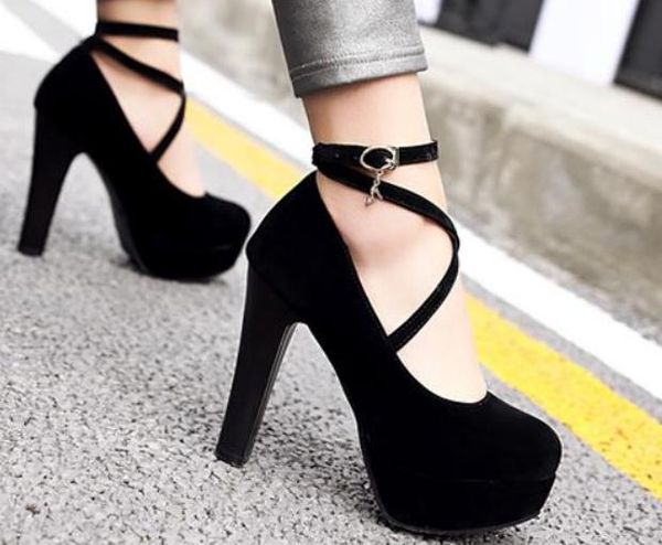 2020 women's shoes in spring and autumn with new style fashion high heel coarse heel round head suede waterproof table@127, Black
2020 women's shoes in spring and autumn with new style fashion high heel coarse heel round head suede waterproof table@127, Black