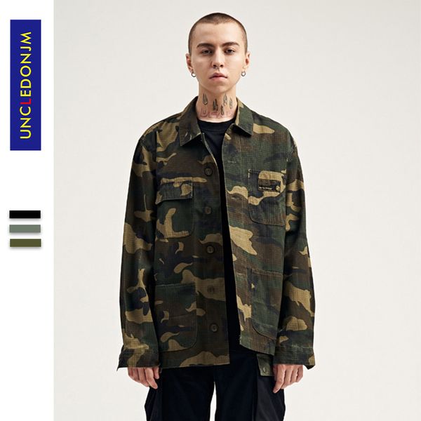 uncledonjm camouflage long sleeve shirts men hip hop casual pocket button up shirts fashion streetwear fog mar-922, White;black
uncledonjm camouflage long sleeve shirts men hip hop casual pocket button up shirts fashion streetwear fog mar-922, White;black