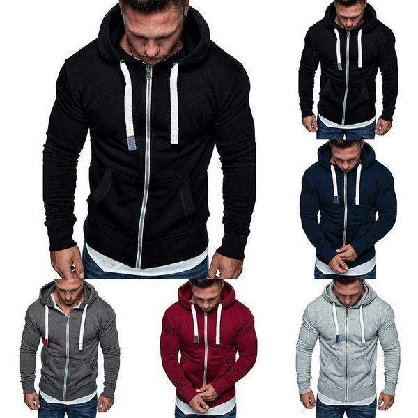 новая мода мужские фуфайки solid slim fit sportswear мужской толстовки с длинным рукавом повседневная капюшоном на молнии толстовка мужчины, Black
новая мода мужские фуфайки solid slim fit sportswear мужской толстовки с длинным рукавом повседневная капюшоном на молнии толстовка мужчины, Black