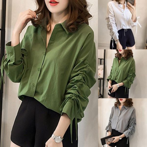 shirt 2020 womens and blouses blouse women fashion women turn-down collar long sleeve solid button shirts long ladies, White
shirt 2020 womens and blouses blouse women fashion women turn-down collar long sleeve solid button shirts long ladies, White