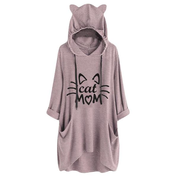 женщины повседневного капюшон длинных рукавов cat ear печать карман рубашка нерегулярных топ блуза мама c cu толстовка, Black
женщины повседневного капюшон длинных рукавов cat ear печать карман рубашка нерегулярных топ блуза мама c cu толстовка, Black