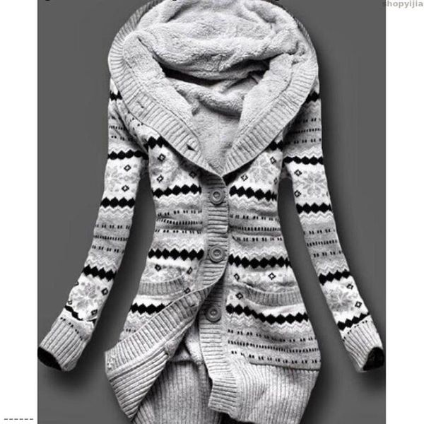 new hooded long-sleeved thick cotton jacket winter coat casual printed wool fashion knitted coat ladies jacket park ladies, Black
new hooded long-sleeved thick cotton jacket winter coat casual printed wool fashion knitted coat ladies jacket park ladies, Black