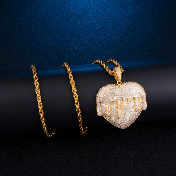 us7 bling iced out micro paved cz water drop heart pendant&necklaces hip hop necklace men's jewelry gift, Silver
us7 bling iced out micro paved cz water drop heart pendant&necklaces hip hop necklace men's jewelry gift, Silver