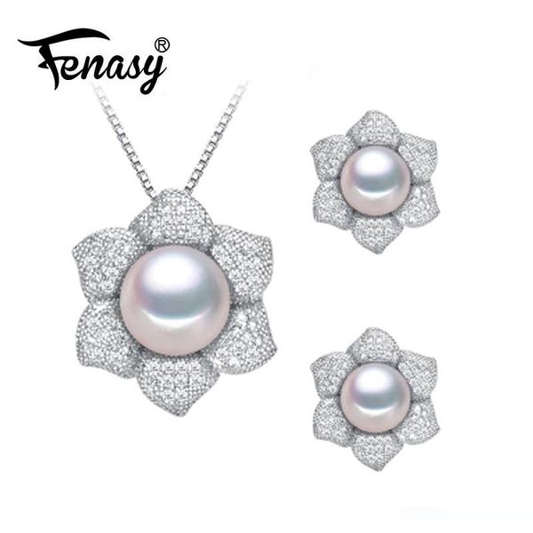 fenasy pearl jewelry sets,flower shape natural pearl earrings for women pendant necklace for wedding engagement party, Black
fenasy pearl jewelry sets,flower shape natural pearl earrings for women pendant necklace for wedding engagement party, Black