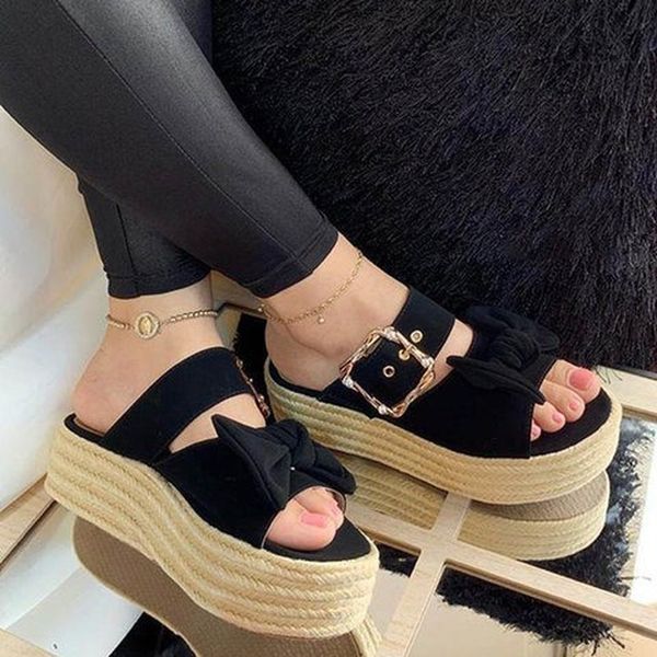 2020 new women sandals summer casusl sweet cute bow slippers women platform beach slippers metal buckle ladies slides plus size, Black
2020 new women sandals summer casusl sweet cute bow slippers women platform beach slippers metal buckle ladies slides plus size, Black