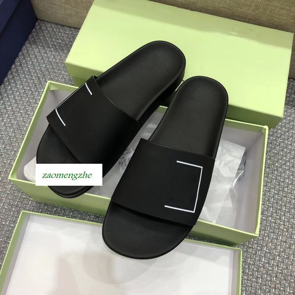 summer designer off casual shoes indoor beach slippers white printing couple shoes with box, Black
summer designer off casual shoes indoor beach slippers white printing couple shoes with box, Black
