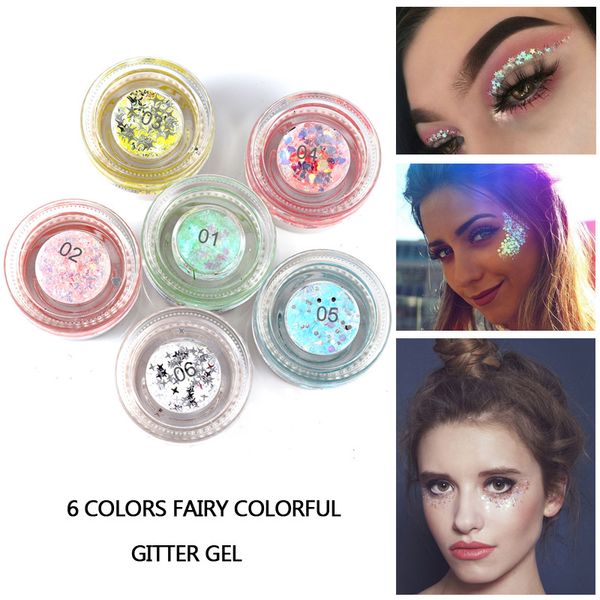 brand handaiyan 6 color fairy glitter gel mermaid lip eye glitter shimmer powder eyes makeup cosmetic
brand handaiyan 6 color fairy glitter gel mermaid lip eye glitter shimmer powder eyes makeup cosmetic