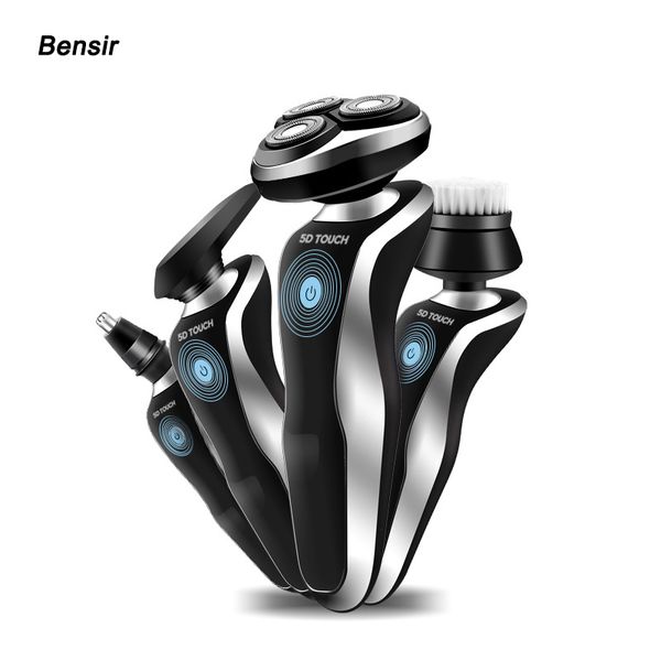 bensir 5d electric shaver men machine nose and hair trimmer rechargeable toothbrush barbeador 4 in 1 washable floating blade
bensir 5d electric shaver men machine nose and hair trimmer rechargeable toothbrush barbeador 4 in 1 washable floating blade
