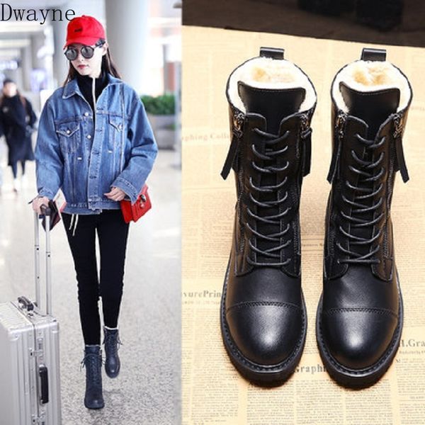 snow boots female tube thickening warm 2019 new british wind flat bottom plus velvet boots winter ladies cotton shoes, Black
snow boots female tube thickening warm 2019 new british wind flat bottom plus velvet boots winter ladies cotton shoes, Black