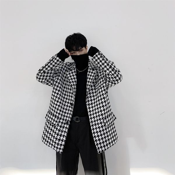 autumn new suit jacket men's fashion plaid business casual dress jacket man streetwear trend wild loose blazer men m-xl, White;black
autumn new suit jacket men's fashion plaid business casual dress jacket man streetwear trend wild loose blazer men m-xl, White;black