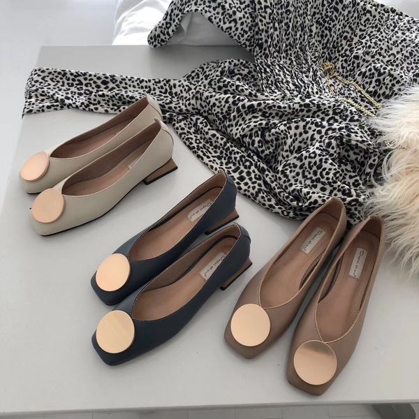 morning good temperament great circle buckle square shallow mouth single shoe woman chicol set feet thick with casual shoes, Black
morning good temperament great circle buckle square shallow mouth single shoe woman chicol set feet thick with casual shoes, Black