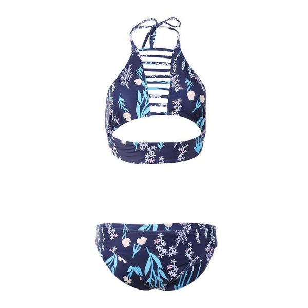 women backless printing swimwear chest bandage split wireless swimsuit set, White;black
women backless printing swimwear chest bandage split wireless swimsuit set, White;black
