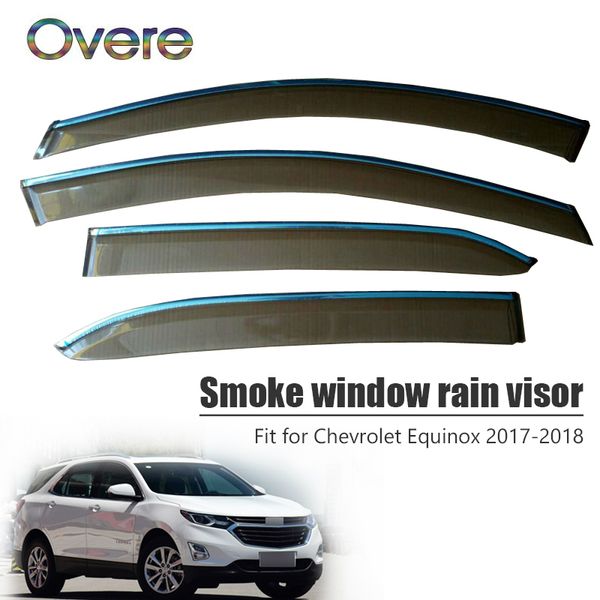 overe 4pcs/1set smoke window rain visor for chevrolet equinox 2017 2018 car-styling abs vent sun deflectors guard accessories
overe 4pcs/1set smoke window rain visor for chevrolet equinox 2017 2018 car-styling abs vent sun deflectors guard accessories