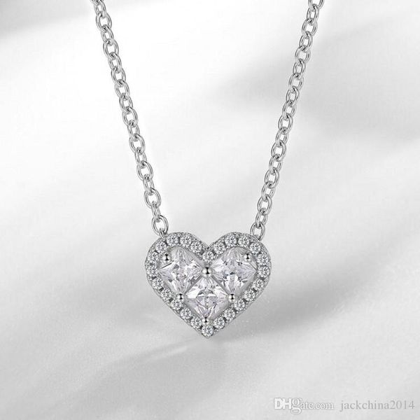 cute sweet fashion jewelry 925 sterling silver princess cut three white z cz diamond heart pendant women wedding necklace with chain
cute sweet fashion jewelry 925 sterling silver princess cut three white z cz diamond heart pendant women wedding necklace with chain