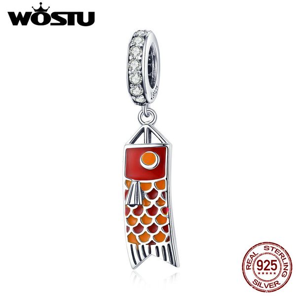 wostu 925 sterling silver kawaii charms japan koinobori carp flags beads fit bracelet bangles for women fashion jewelry cqc1085, Bronze;silver
wostu 925 sterling silver kawaii charms japan koinobori carp flags beads fit bracelet bangles for women fashion jewelry cqc1085, Bronze;silver