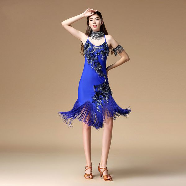 tassel sequins latin dress women latin dance dress customized cha-cha samba dancing skirt lady dresses costumes, Black;red
tassel sequins latin dress women latin dance dress customized cha-cha samba dancing skirt lady dresses costumes, Black;red