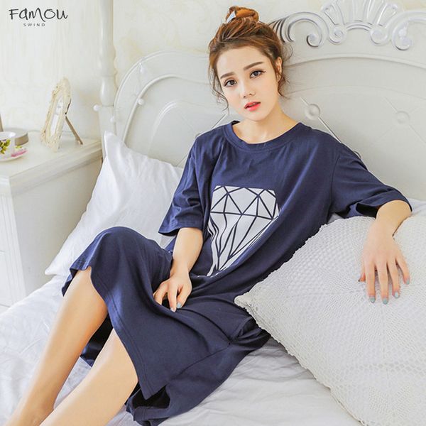 Sleepwear Nightgown Women Cotton Sleepshirt Cute Sleep Clothing Short Sleeved Sleepwear Female Pyjamas Girls Nightwear Summer Woman
Sleepwear Nightgown Women Cotton Sleepshirt Cute Sleep Clothing Short Sleeved Sleepwear Female Pyjamas Girls Nightwear Summer Woman
