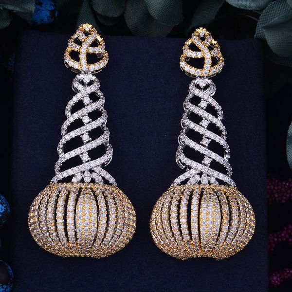 godki 66mm disco ball luxury full micro cubic zirconia naija engagement party african dress earrings women, Silver
godki 66mm disco ball luxury full micro cubic zirconia naija engagement party african dress earrings women, Silver