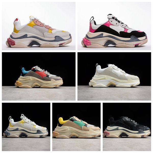 btrip1 designer paris 17fw triple s fashion sneakers men women black white leather casual flat shoes tennis luxury flange shoe
btrip1 designer paris 17fw triple s fashion sneakers men women black white leather casual flat shoes tennis luxury flange shoe