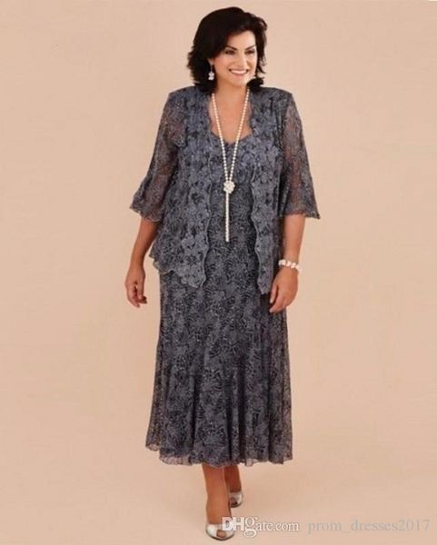 plus size gray lace tea length mother of the bride dresses modern with jacket formal bride mother wedding party dress vestido de renda, Black;red
plus size gray lace tea length mother of the bride dresses modern with jacket formal bride mother wedding party dress vestido de renda, Black;red