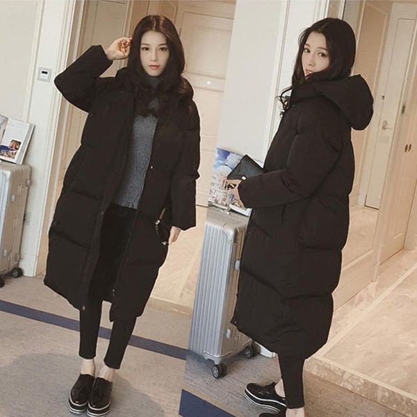 2019 women winter thick long coat plus size s-2xl long jacket with hat black zipper pocket female coat a-line slim jacket
2019 women winter thick long coat plus size s-2xl long jacket with hat black zipper pocket female coat a-line slim jacket