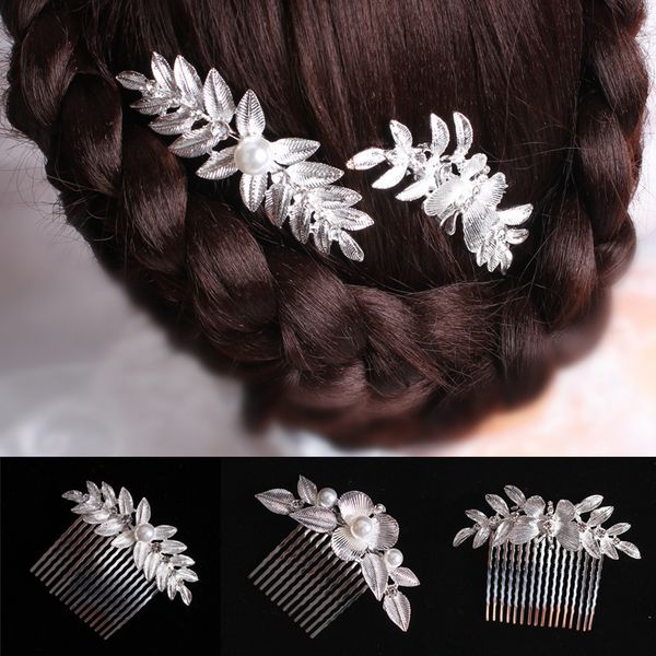 bridal party hair clip handmade wedding hair accessories fashion silver combs sticks pearl crystal jewelry for women, Golden;white
bridal party hair clip handmade wedding hair accessories fashion silver combs sticks pearl crystal jewelry for women, Golden;white