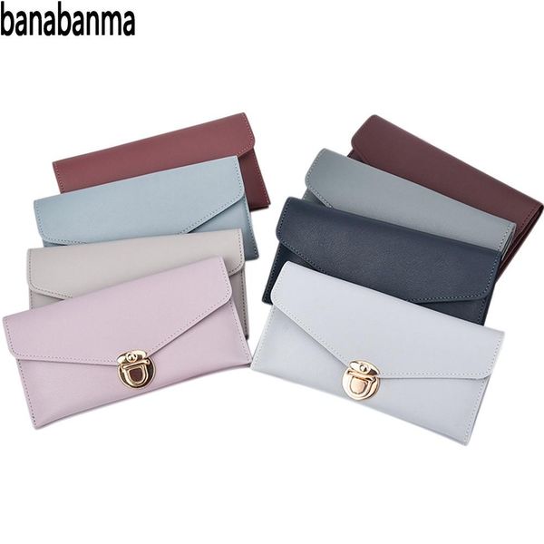 pinshang women wallet soft pu two folding long wallet coins purse card holder women carteira feminina clasp closure zk30, Red;black
pinshang women wallet soft pu two folding long wallet coins purse card holder women carteira feminina clasp closure zk30, Red;black