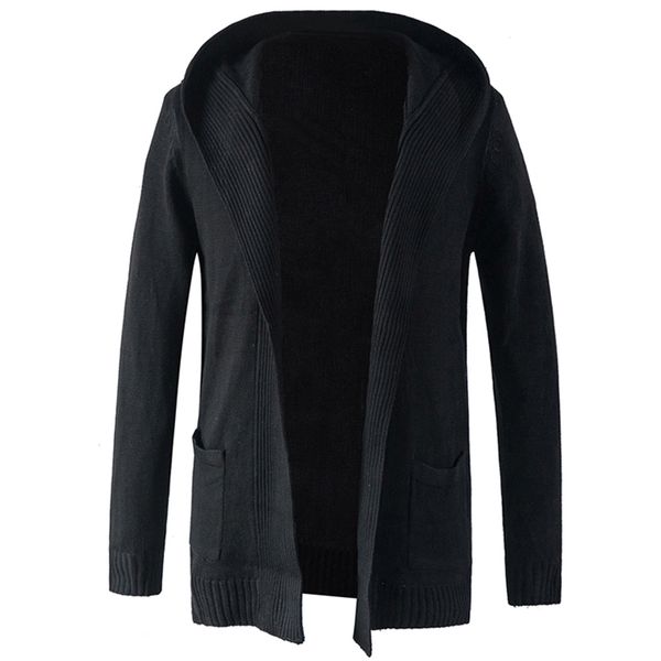autumn mens long style hooded knit outerwear casual mens solid color cardigan sweaters fashion clothing coats, White;black
autumn mens long style hooded knit outerwear casual mens solid color cardigan sweaters fashion clothing coats, White;black
