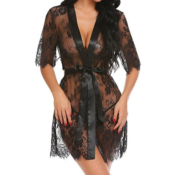 summer new fashion women's lingerie kimono robe eyelash lace babydoll sheer solid nightwear wholesale hip n4, Black;red
summer new fashion women's lingerie kimono robe eyelash lace babydoll sheer solid nightwear wholesale hip n4, Black;red
