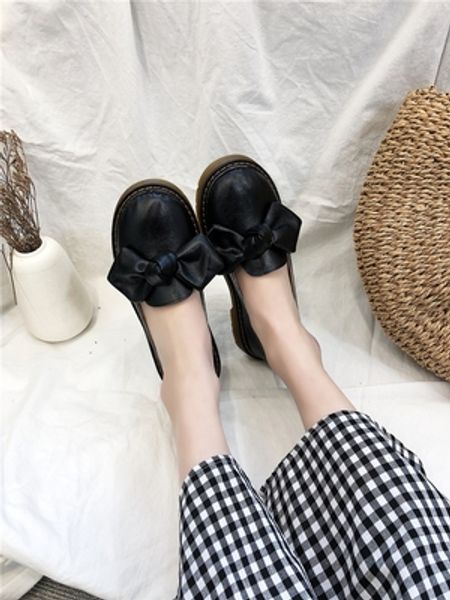 women's 2020 new korean fashion round head shallow mouth single shoes wild soft sister mary jane small shoes, Black
women's 2020 new korean fashion round head shallow mouth single shoes wild soft sister mary jane small shoes, Black