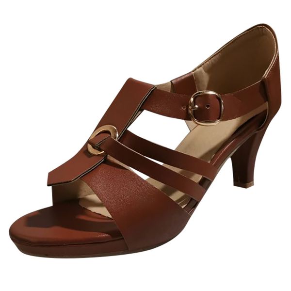 retro strappy brown single shoes rome style women summer stiletto pumps high heels shoes elegan ankle buckle open toe pumps, Black
retro strappy brown single shoes rome style women summer stiletto pumps high heels shoes elegan ankle buckle open toe pumps, Black