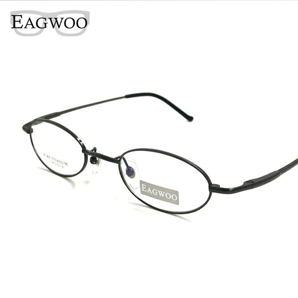 pure titanium eyeglasses small optical frame suitable for high strength power prescription glasses oval shape spectacle 1699, Black
pure titanium eyeglasses small optical frame suitable for high strength power prescription glasses oval shape spectacle 1699, Black