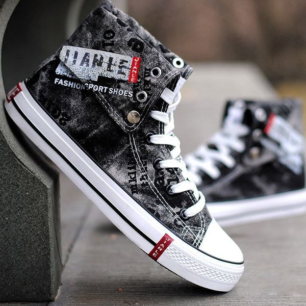 men casual shoes blue canvas sneakers man vulcanized shoes male high sneakers spring/autumn 2019 zapatillas hombre t200413, Black
men casual shoes blue canvas sneakers man vulcanized shoes male high sneakers spring/autumn 2019 zapatillas hombre t200413, Black