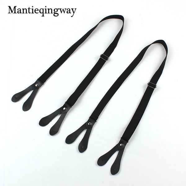 mantieqingway fashion solid color mens 8 buttons adjustable suspenders elastic belts wedding straps party accessories, Black;white
mantieqingway fashion solid color mens 8 buttons adjustable suspenders elastic belts wedding straps party accessories, Black;white