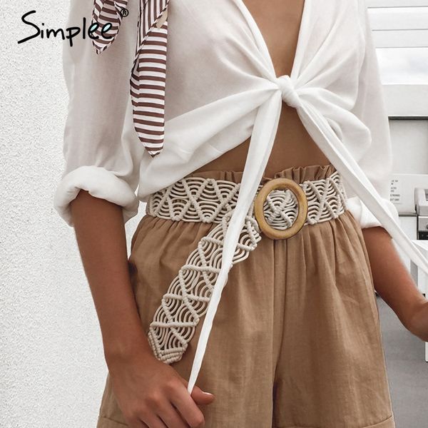 simplee bohemian women wide belt crochet woven cummerbunds female waistband trendy vintage casual ladies summer dress belt 2019, Black;brown
simplee bohemian women wide belt crochet woven cummerbunds female waistband trendy vintage casual ladies summer dress belt 2019, Black;brown