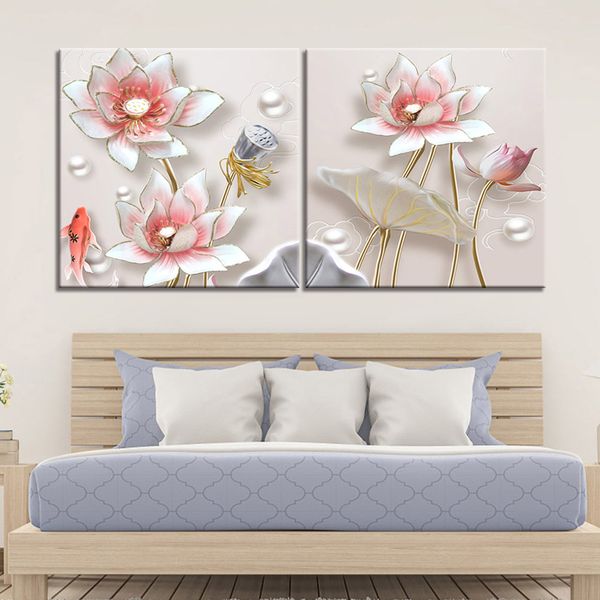 2 pieces lotus flowers picture modern home decor posters and prints wall art canvas painting decorative
2 pieces lotus flowers picture modern home decor posters and prints wall art canvas painting decorative