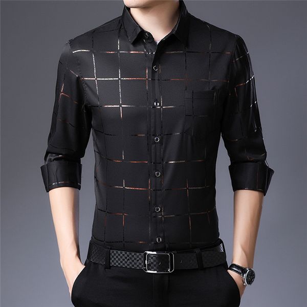 2019 men plaid cotton shirts classic mens dress shirts business formal men's male long sleeve slim fit shirt, White;black
2019 men plaid cotton shirts classic mens dress shirts business formal men's male long sleeve slim fit shirt, White;black