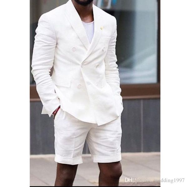 white man suits double breasted blazer short pants two piece casual style male jacket wedding groom tuxedos, Black;gray
white man suits double breasted blazer short pants two piece casual style male jacket wedding groom tuxedos, Black;gray