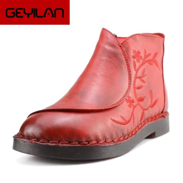 ylqp ladies genuine leather fur boots fashion embroider women boots 2019 winter shoes black flats ankle for women booties 
ylqp ladies genuine leather fur boots fashion embroider women boots 2019 winter shoes black flats ankle for women booties