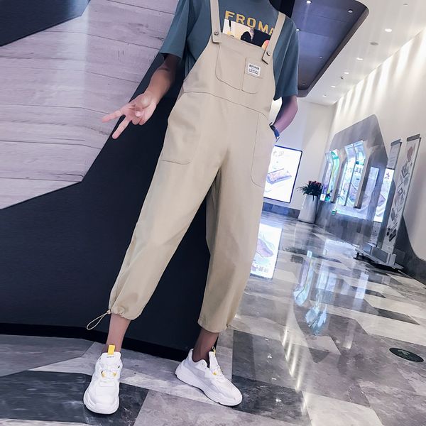 fashion men's casual overalls suspenders trousers ankle-length safari style youth pants size xxl a21, Black
fashion men's casual overalls suspenders trousers ankle-length safari style youth pants size xxl a21, Black