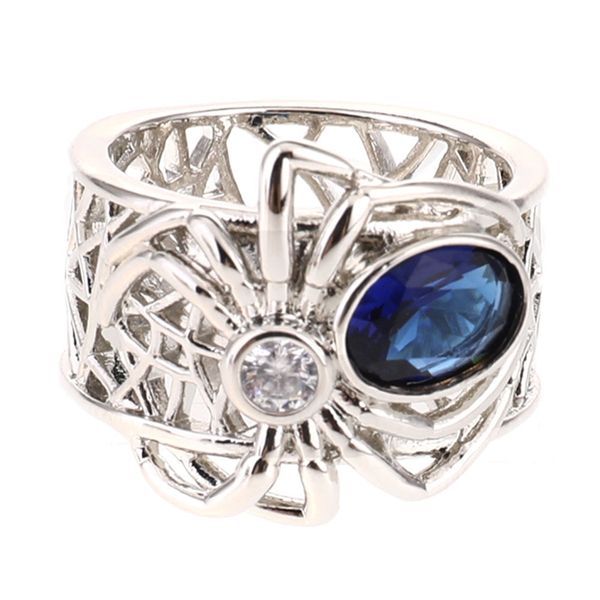 retro royal blue cubic zirconia spider animal ring for women men silver color big hollow cz wedding bands ring for party, Slivery;golden
retro royal blue cubic zirconia spider animal ring for women men silver color big hollow cz wedding bands ring for party, Slivery;golden