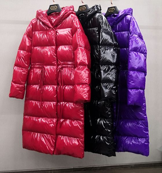 patent leather glossy jacket women winter down jacket female long slim waterproof dustproof washable hooded 90% duck down coat, Black
patent leather glossy jacket women winter down jacket female long slim waterproof dustproof washable hooded 90% duck down coat, Black