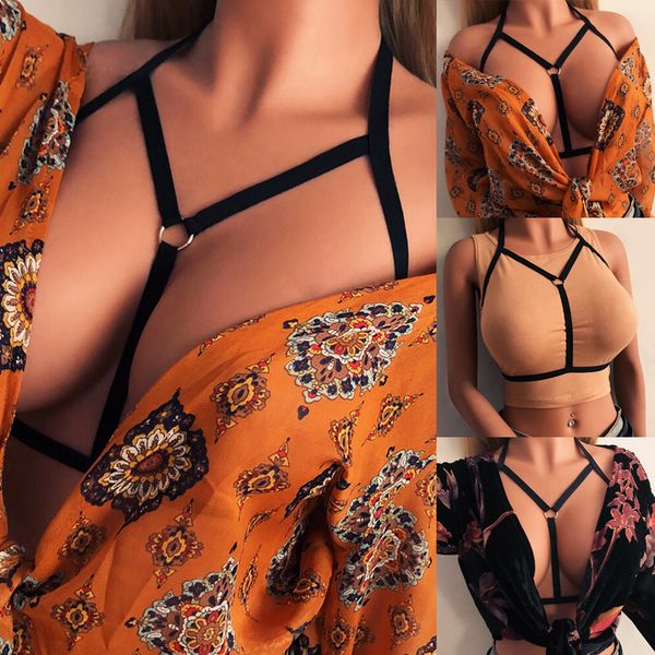 women lingerie bra sexo bandage bra underwear bondage straps elastic bandage hollow out erotic crop bralette black, Red;black
women lingerie bra sexo bandage bra underwear bondage straps elastic bandage hollow out erotic crop bralette black, Red;black