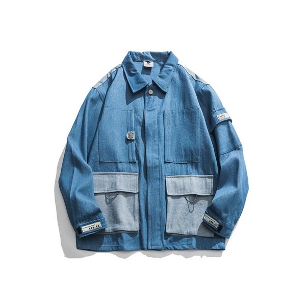 yi dao vintage spring clothing new style japanese-style retro workwear denim jacket men's mixed colors pocket popular brand casu, Black;brown
yi dao vintage spring clothing new style japanese-style retro workwear denim jacket men's mixed colors pocket popular brand casu, Black;brown