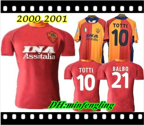 2000 2001 retro roma soccer jersey 00/01 totti batistuta candela montella shirt classic commemorate collection vintage rome maglia da calcio, Black;yellow
2000 2001 retro roma soccer jersey 00/01 totti batistuta candela montella shirt classic commemorate collection vintage rome maglia da calcio, Black;yellow