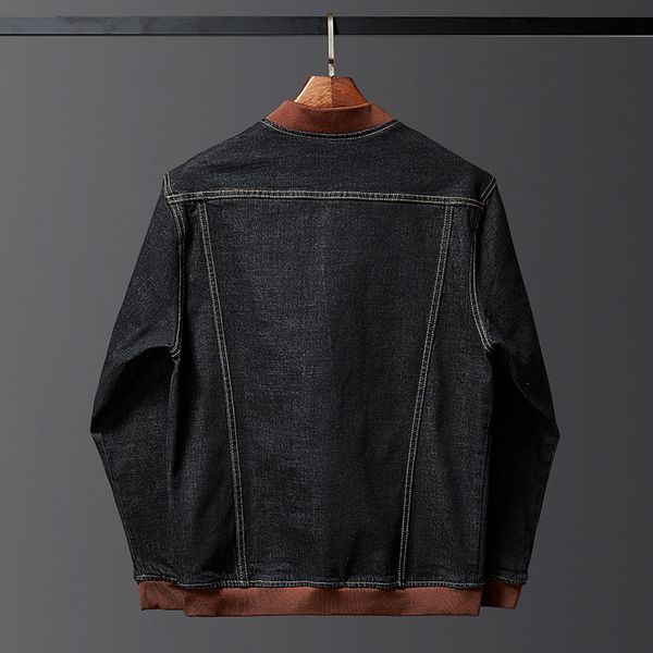 new arrival elastic jeans jacket men super large trendy loose mandarin collar casual mens coats denim coat plus size -6xl 7xl, Black;brown
new arrival elastic jeans jacket men super large trendy loose mandarin collar casual mens coats denim coat plus size -6xl 7xl, Black;brown