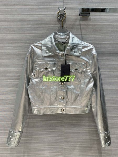 high end women girls short denim bomber jacket silver letter pattern lapel neck long sleeve cardigan coat 2020 fashion design new outerwear, Black;brown
high end women girls short denim bomber jacket silver letter pattern lapel neck long sleeve cardigan coat 2020 fashion design new outerwear, Black;brown
