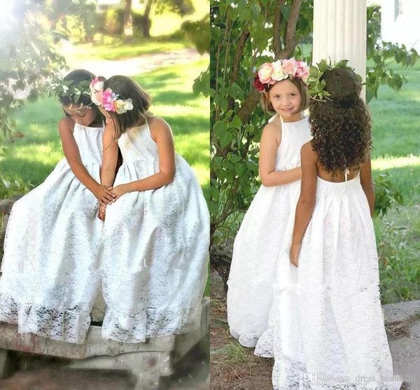 flower girls dresses for weddings full lace sleeveless backless floor length first communion dress, White;blue
flower girls dresses for weddings full lace sleeveless backless floor length first communion dress, White;blue